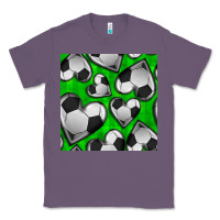 Lavender soccer hearts seamless pattern Classic Tee - BundleAndBundleShop