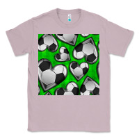Lilac soccer hearts seamless pattern Classic Tee - BundleAndBundleShop