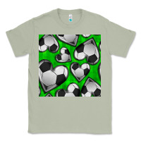 Matcha soccer hearts seamless pattern Classic Tee - BundleAndBundleShop