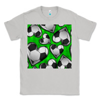 Moon Dust soccer hearts seamless pattern Classic Tee - BundleAndBundleShop