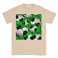 Mushroom soccer hearts seamless pattern Classic Tee - BundleAndBundleShop