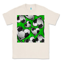 Natural soccer hearts seamless pattern Classic Tee - BundleAndBundleShop