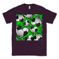 Plum soccer hearts seamless pattern Classic Tee - BundleAndBundleShop