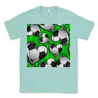 Seafoam soccer hearts seamless pattern Classic Tee - BundleAndBundleShop