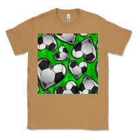 Toasted Coconut soccer hearts seamless pattern Classic Tee - BundleAndBundleShop