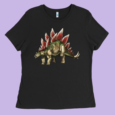 Stegosaurus Ladies Tee Designed By Lillyallendesigns