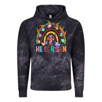 Cloud Black He Is Risen Rainbow Vintage Hoodie - BundleAndBundleShop