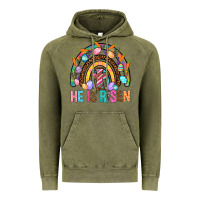 Vintage Olive He Is Risen Rainbow Vintage Hoodie - BundleAndBundleShop