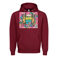 Burgundy Easter Nurse Easter Day tumbler Zipper Hoodie - HowdyJamesFarm