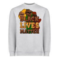 Heather Grey black lives matter Heavyweight Sweatshirt - NancyCooperArtShop