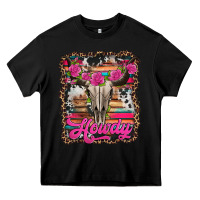 Black howdy valentine's day bull skull Heavy Core Tee - Jasminsmagicworld