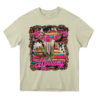 Mossy howdy valentine's day bull skull Heavy Core Tee - Jasminsmagicworld