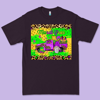 Mardi Gras Gnome Truck Premium Tee Designed By Jahusdesignshop