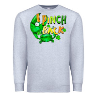 Heather Grey I pinch back with crab st. patricks day Premium Sweatshirt - FaDigitalArtStudio