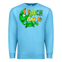 Ocean Blue I pinch back with crab st. patricks day Premium Sweatshirt - FaDigitalArtStudio