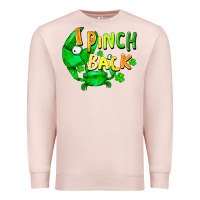Pale Pink I pinch back with crab st. patricks day Premium Sweatshirt - FaDigitalArtStudio
