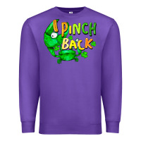 Purple I pinch back with crab st. patricks day Premium Sweatshirt - FaDigitalArtStudio