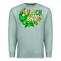 Seafoam I pinch back with crab st. patricks day Premium Sweatshirt - FaDigitalArtStudio