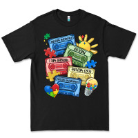 Black autism cassette tapes Premium Tee - MaliasSmallBusiness