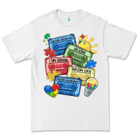 White autism cassette tapes Premium Tee - MaliasSmallBusiness
