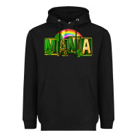 Black St. Patricks Day mama Heavyweight Hoodie - FaDigitalArtStudio