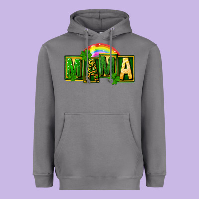 St. Patricks Day Mama Heavyweight Hoodie Designed By Fadigitalartstudio