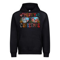 Black merry christmas Urban Hoodie - CowhideDigitalArt