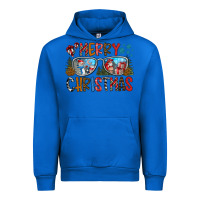 Cobalt merry christmas Urban Hoodie - CowhideDigitalArt