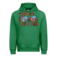 Emerald merry christmas Urban Hoodie - CowhideDigitalArt