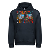 Navy merry christmas Urban Hoodie - CowhideDigitalArt