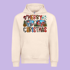 Merry Christmas Urban Hoodie Designed By Cowhidedigitalart