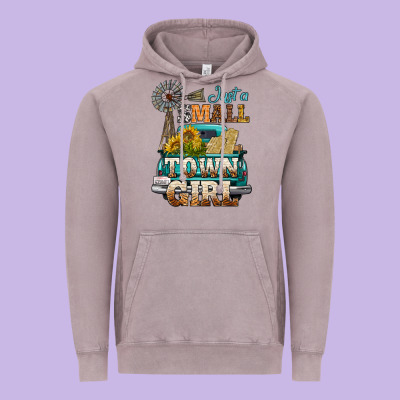 Just A Small Town Girl Windmill Vintage Hoodie Designed By Bundleandbundleshop