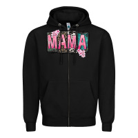 Black Mama vibes Mother's Day Zipper Hoodie - CowGirlArtShop
