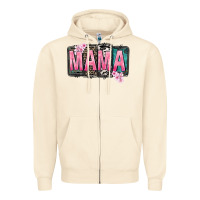 Sandshell Mama vibes Mother's Day Zipper Hoodie - CowGirlArtShop