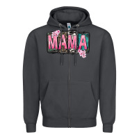 Smoke Mama vibes Mother's Day Zipper Hoodie - CowGirlArtShop