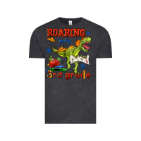 Vintage Black roaring into 3rd grade Vintage Tee - BundleAndBundleShop
