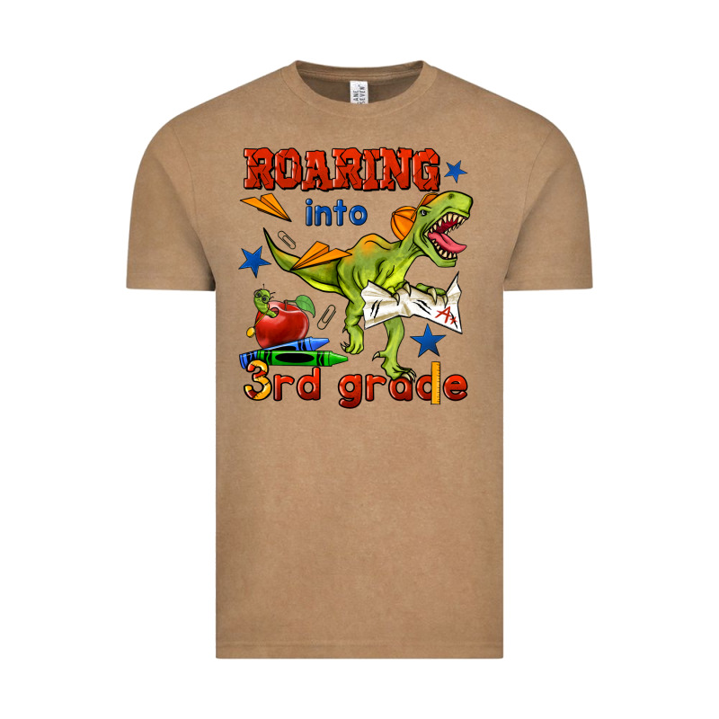 Roaring Into 3rd Grade Vintage Tee by BundleAndBundleShop | Teevron
