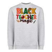Heather Grey black teacher magic Heavyweight Sweatshirt - NancyCooperArtShop