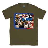 Army Green Red White Moo Heifers Classic Tee - RanaPortraitStore