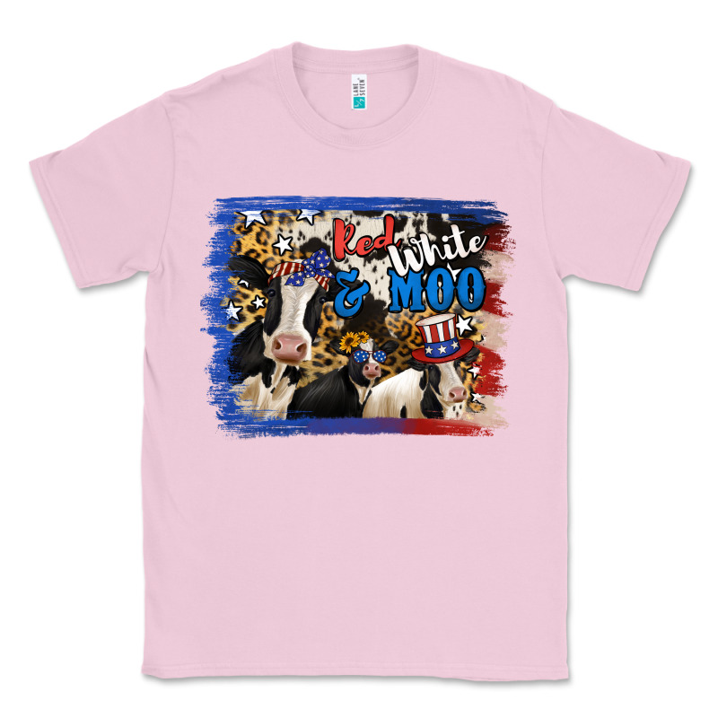 Red White Moo Heifers Classic Tee by RanaPortraitStore | Teevron