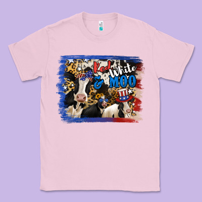 Red White Moo Heifers Classic Tee Designed By Ranaportraitstore