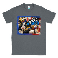 Charcoal Heather Red White Moo Heifers Classic Tee - RanaPortraitStore