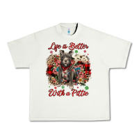 Christmas Life Is Better With A Pittie Urban Heavy Tee | Teevron