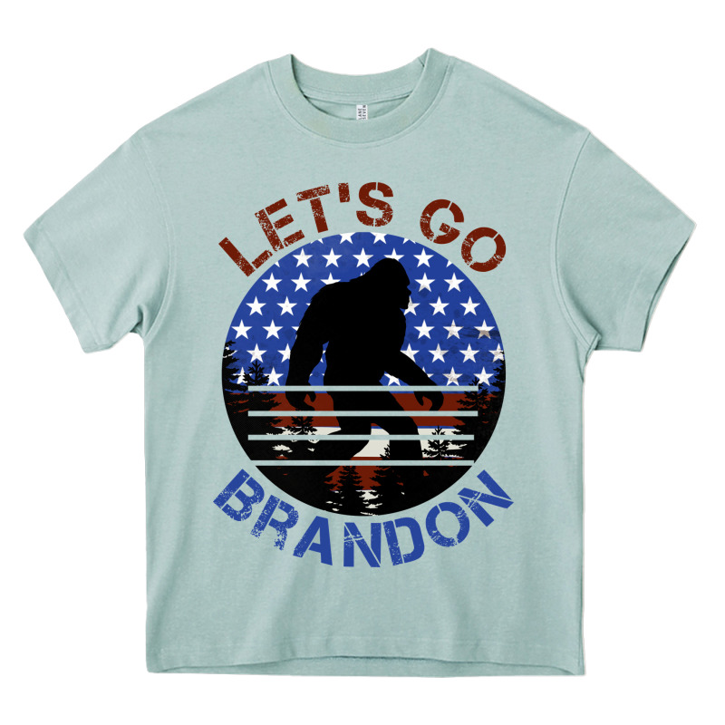 Let's Go Brandon Bigfoot Heavy Core Tee by Jasminsmagicworld | Teevron