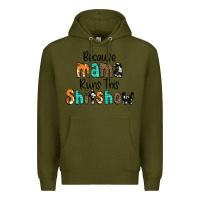 Army Green Because Mama Runs This Shitshow Premium Hoodie - CowCowDesign