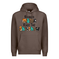 Coffee Because Mama Runs This Shitshow Premium Hoodie - CowCowDesign