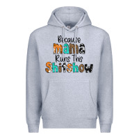 Heather Grey Because Mama Runs This Shitshow Premium Hoodie - CowCowDesign