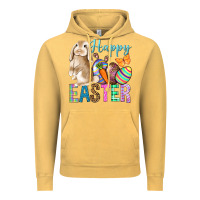 Vintage Mustard Happy Easter Bunny Vintage Hoodie - BundleAndBundleShop