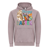 Vintage Zinc Happy Easter Bunny Vintage Hoodie - BundleAndBundleShop