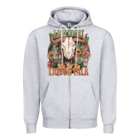 Heather Grey Last night we let the liquor talk Zipper Hoodie - HowdyJamesFarm
